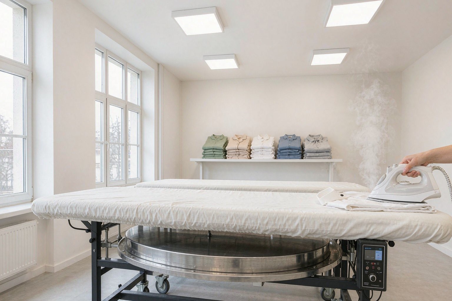 Garment finishing and pressing